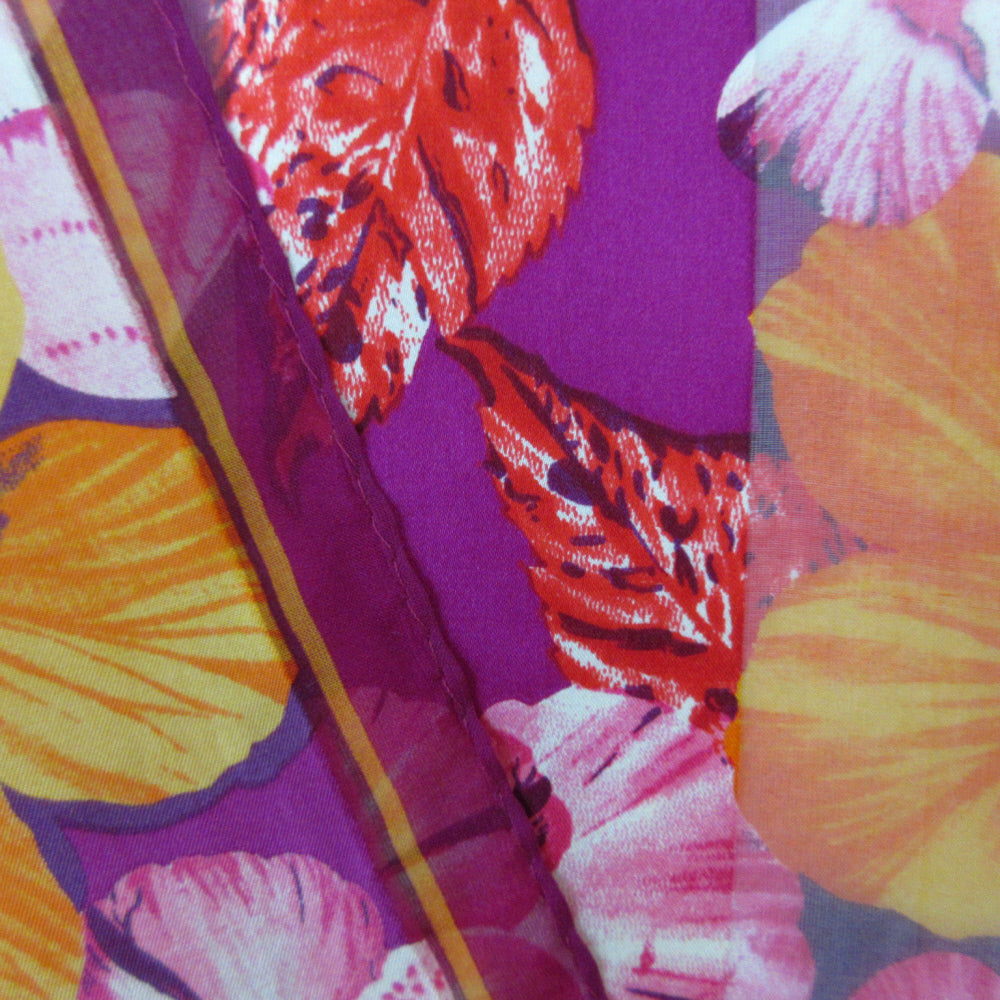 Jacqueline Ferrar Floral Silk Scarf - Long - 5410