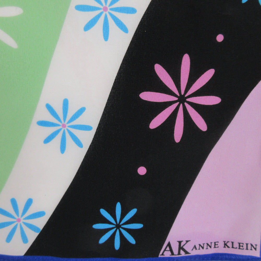 Anne Klein Floral Art Deco Silk Scarf - Long - 5421