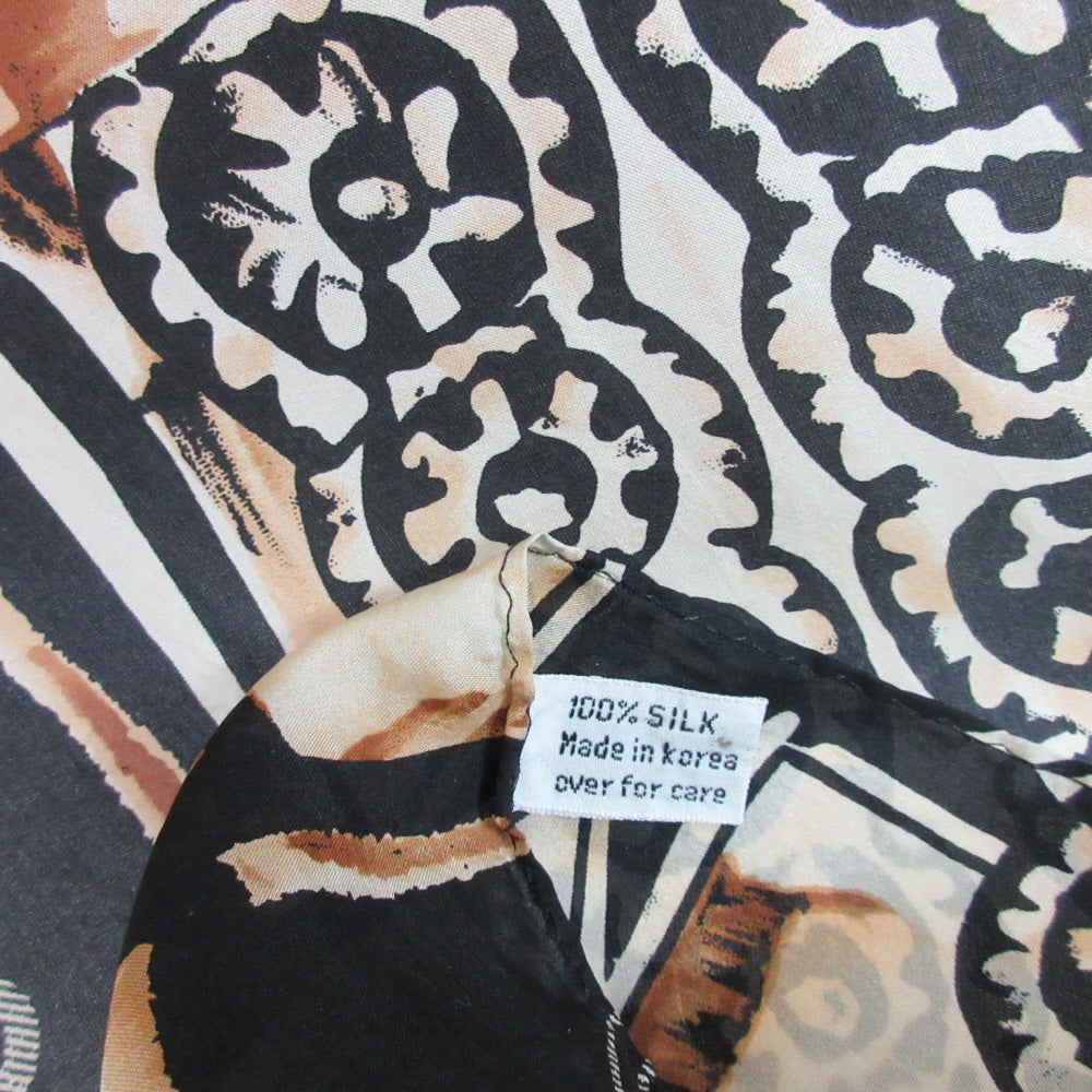 Nature Inspired Art Silk Scarf - Long - 5426