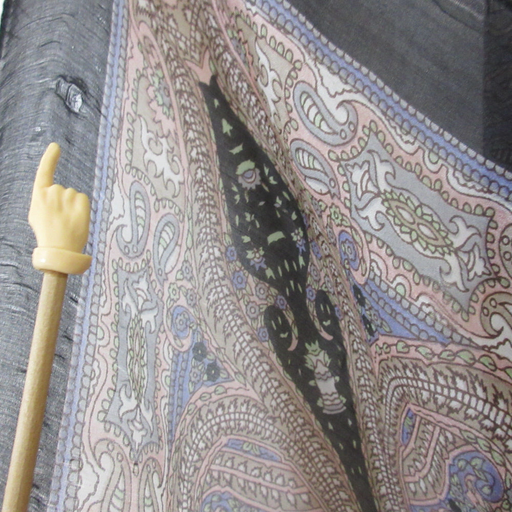 ANTIBES BLANC Designer Lightweight Silk Scarf - 39" x 68" Long - 1080