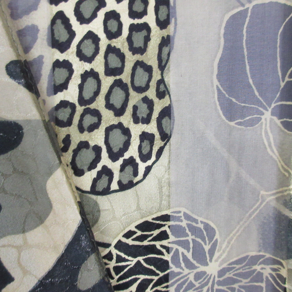 Jones New York Designer Animal Print Silk Scarf - Long - 1179
