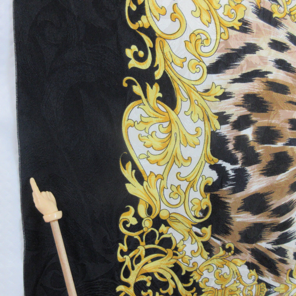 Exotic Animal Print Design Silk Scarf - Square - 1290