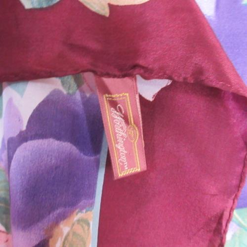 Worthington Floral Designer Silk Scarf - Square - 1378
