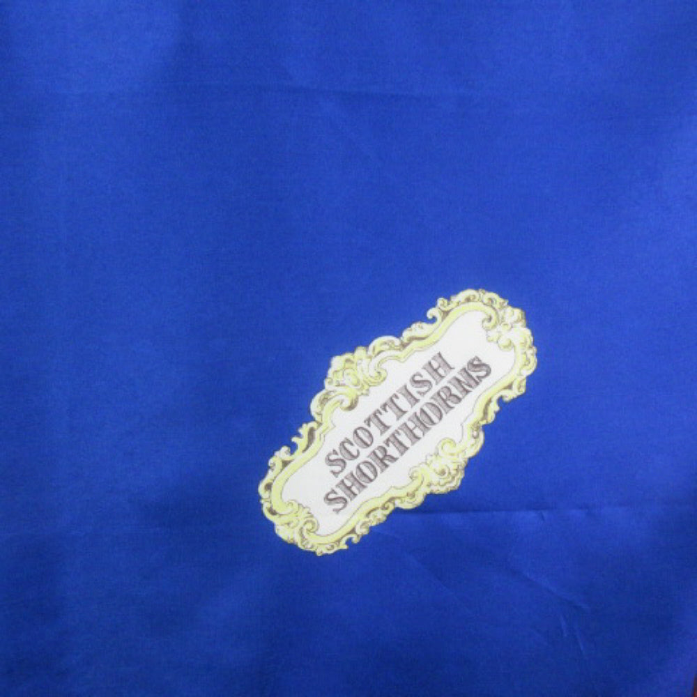 Scottish Short Horns Design Silk Scarf - Square - 1401