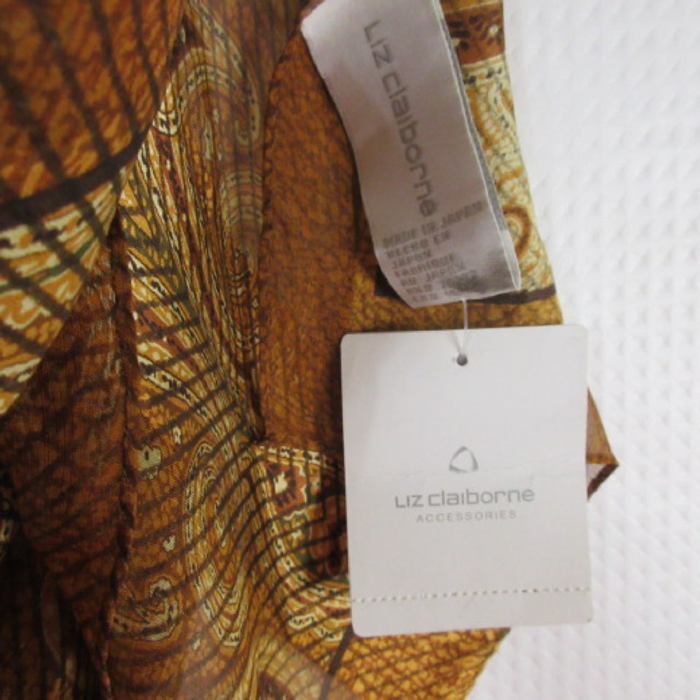 NWT - Liz Claiborne Designer Silk Scarf - Long - 1453
