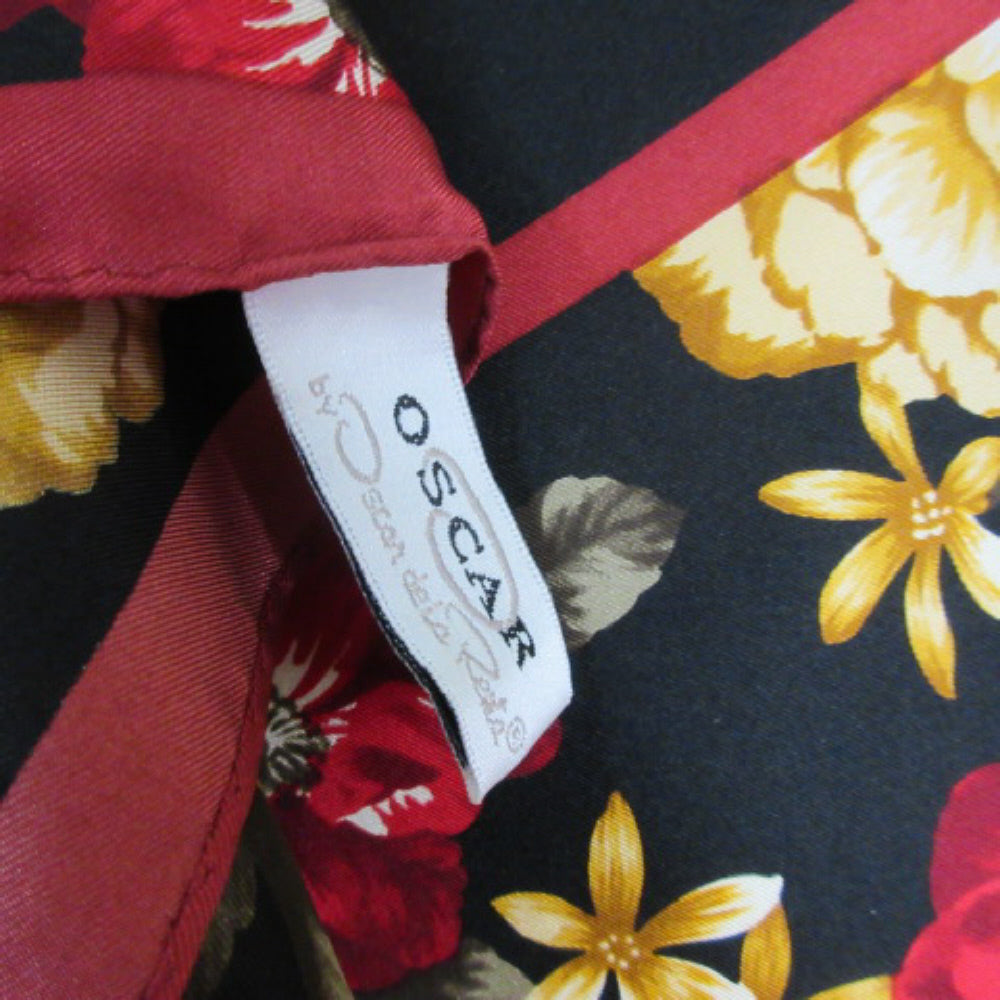 Oscar de la Renta Designer Silk Scarf - Square - 1459