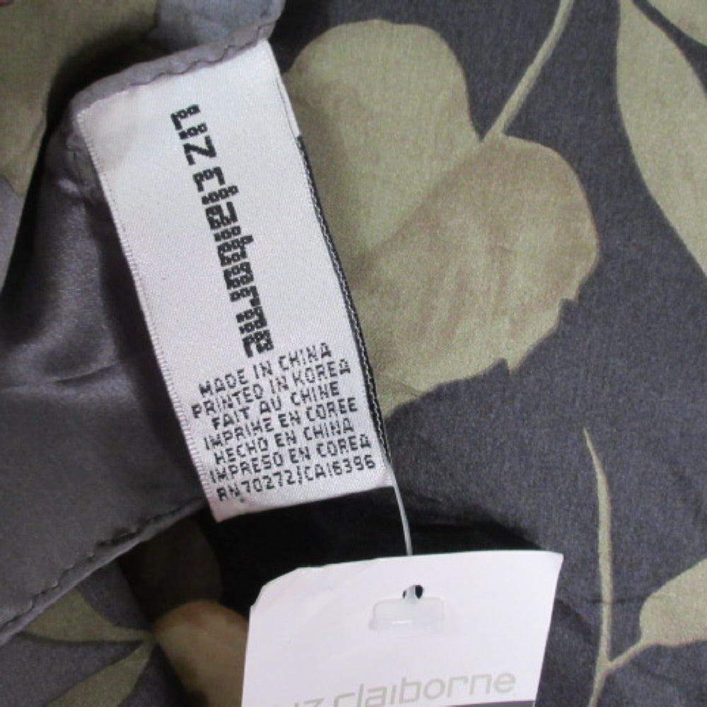 NWT - Liz Claiborne Designer Silk Scarf - Long - 1613