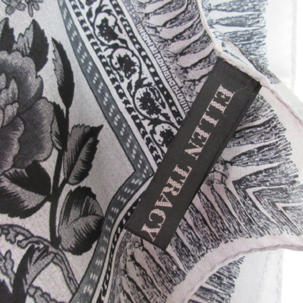 Ellen Tracy Floral Silk Scarf - Long - 2239