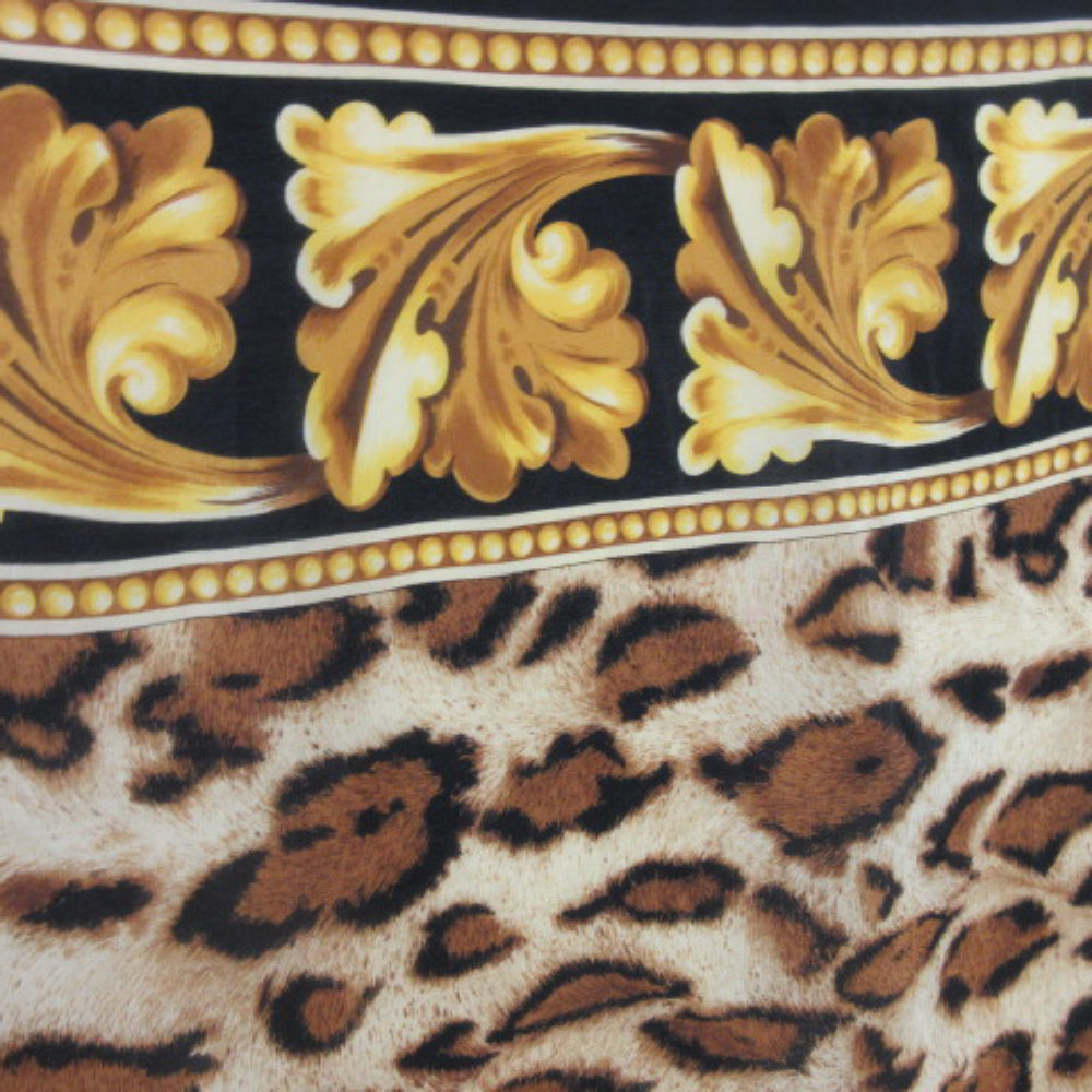 Anne Klein Animal Print Design Silk Scarf - Square - 2300