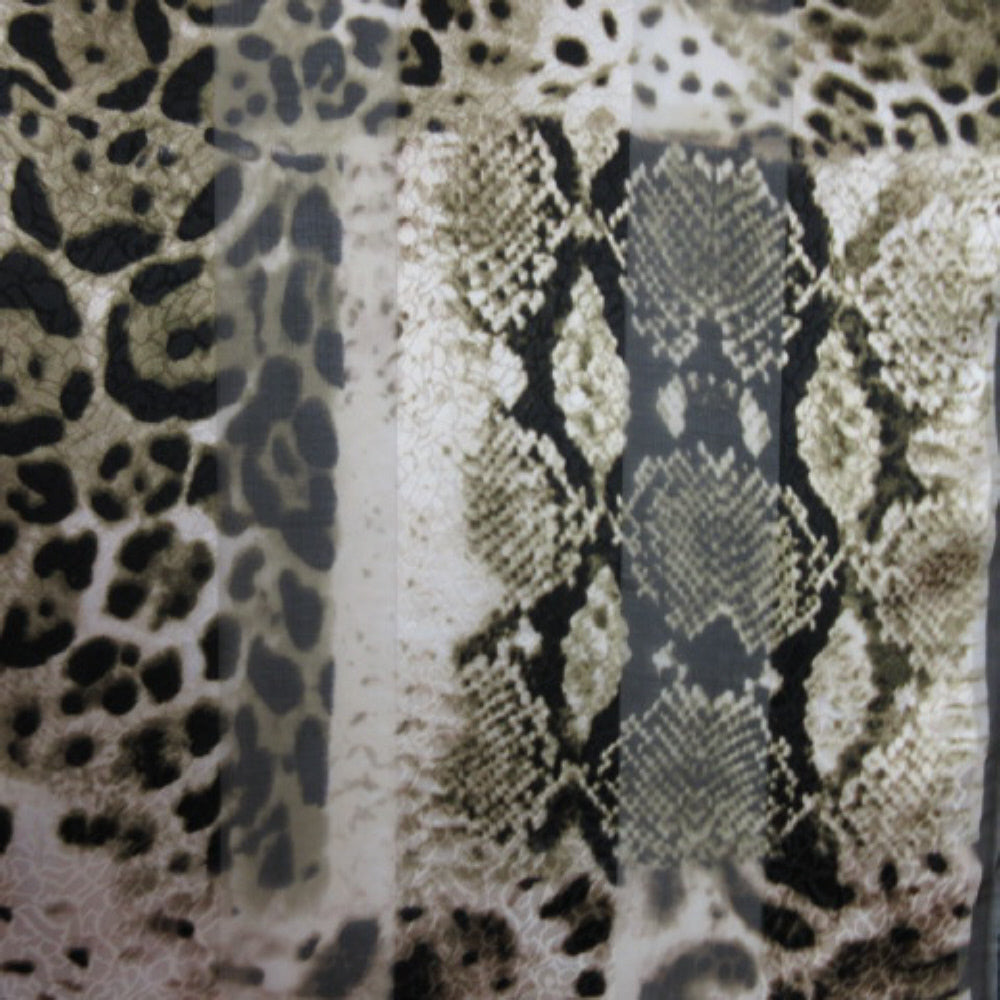 Adrienne Landau Silk Scarf - Long Animal Print - 2527