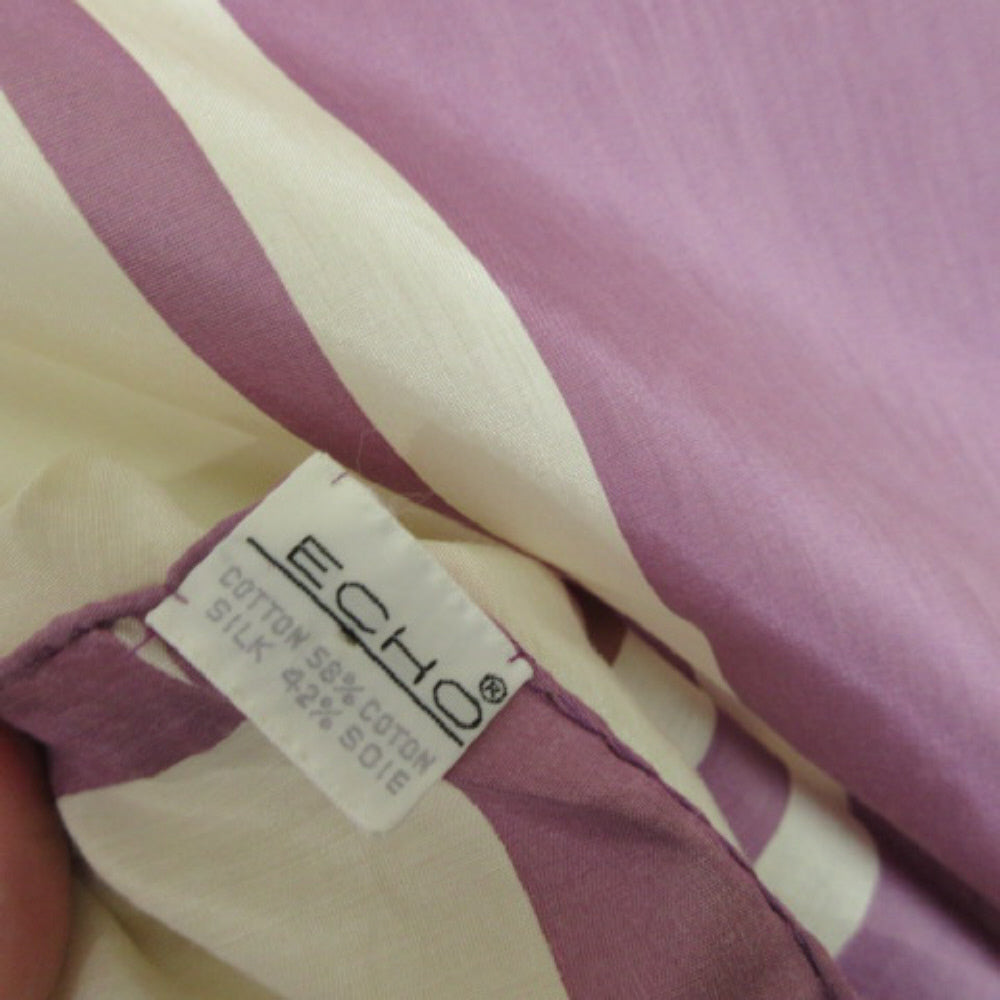 Echo Cotton/Silk Scarf - Square Geometric 2546