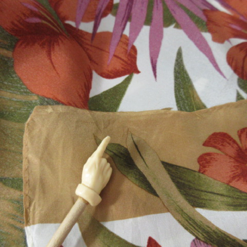 Liz Claiborne Floral Silk Scarf - Long 2634