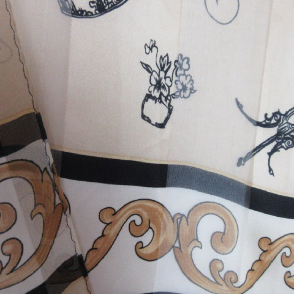 Liz Claiborne Victorian Theme Silk Scarf - Long 2646