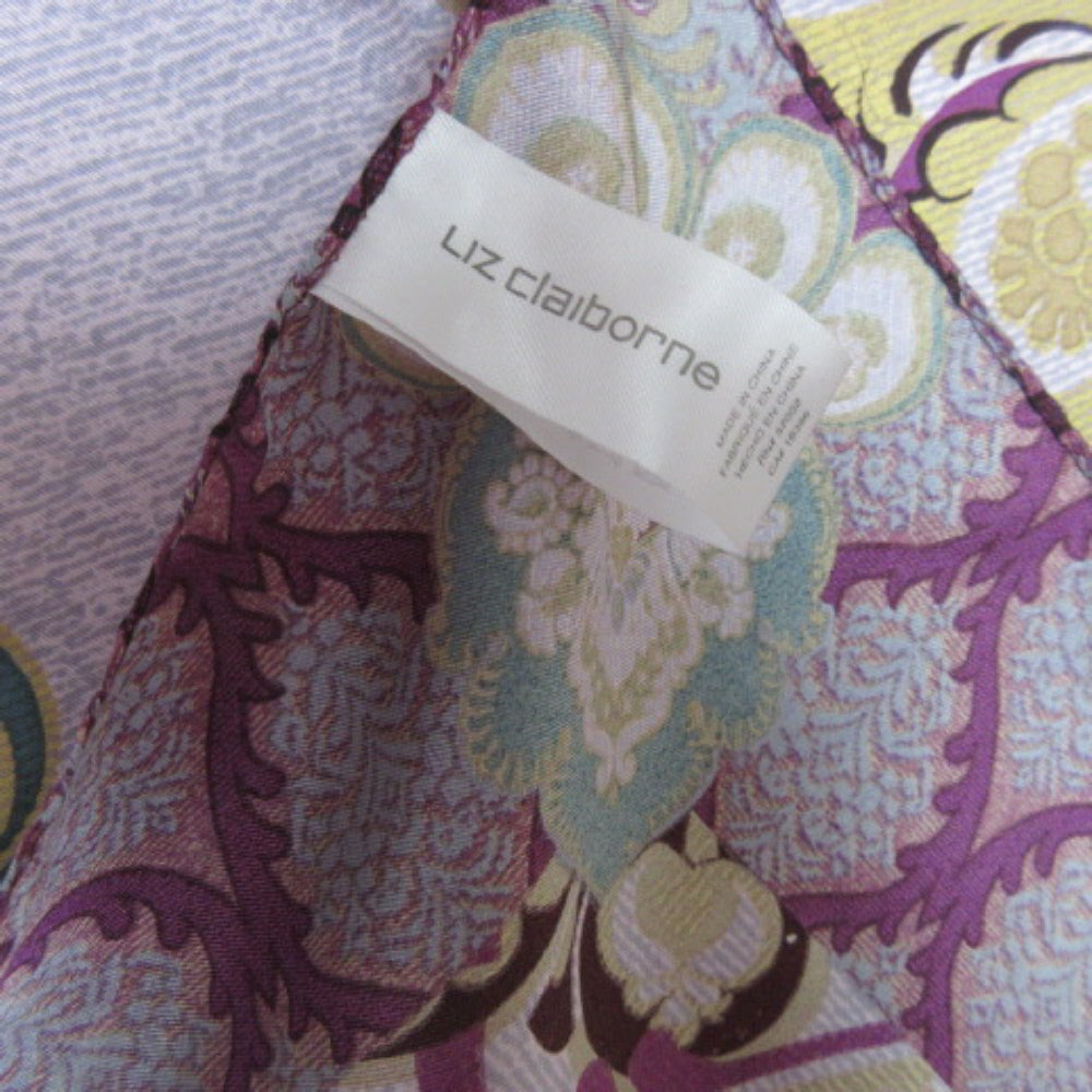 Liz Claiborne Designer Silk Scarf - Square 2679