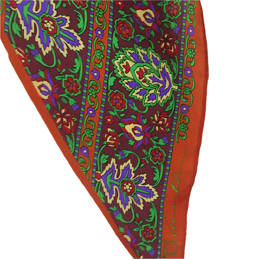 Anne Klein Floral Art Silk Scarf - Long - 2776