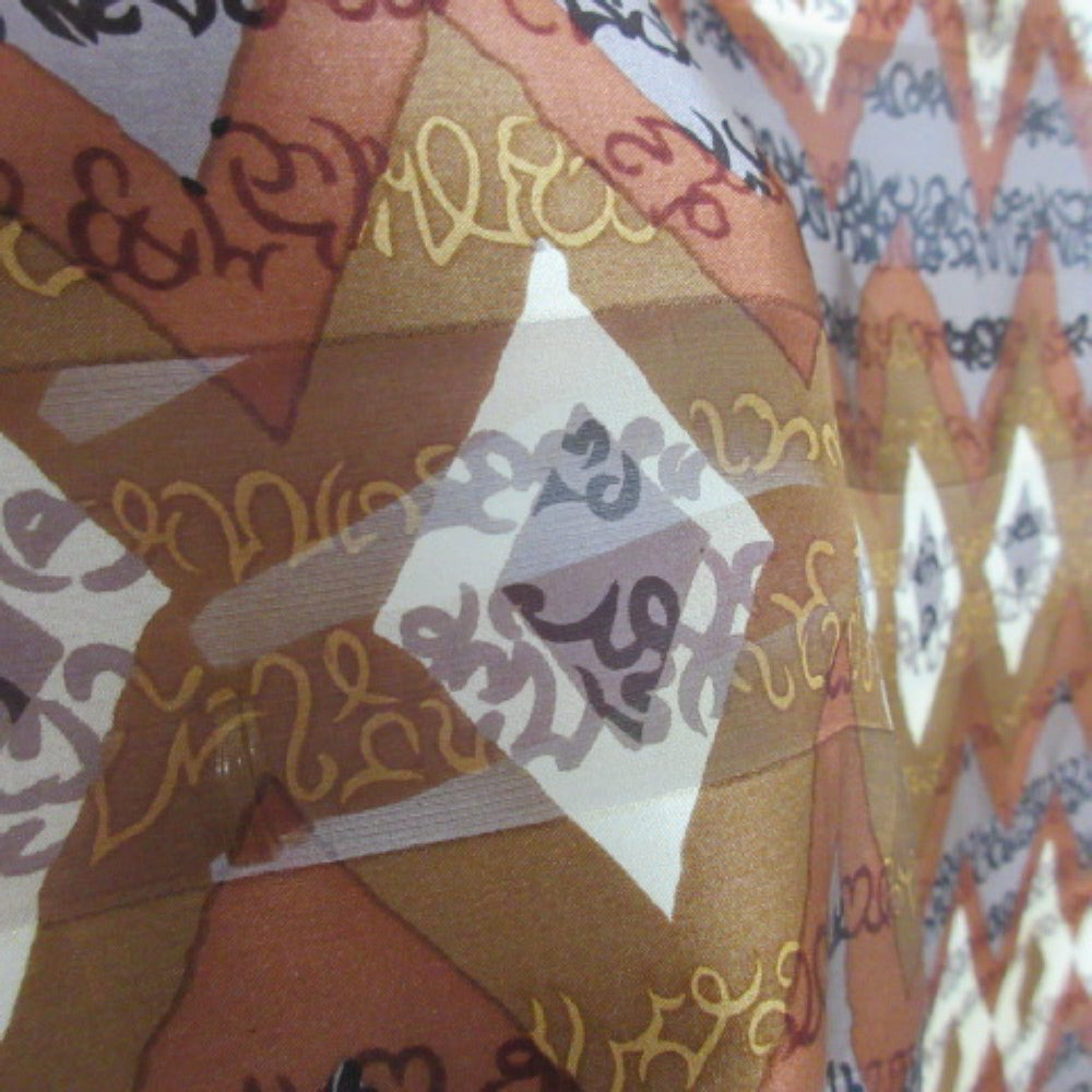 Ellen Tracy Art Abstract Silk Scarf - Square 2839