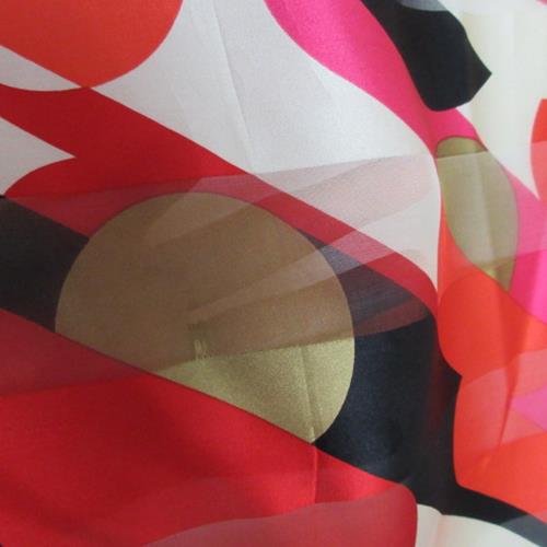 Oscar de la Renta Abstract Silk Scarf - 20" Square - 2924