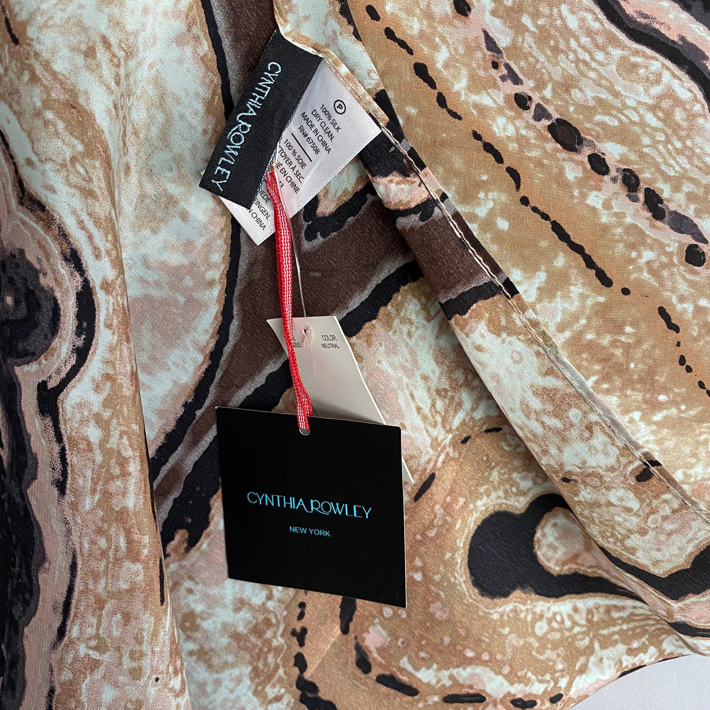 Cynthia Rowley Abstract Art Silk Scarf - Long - NWT - 4927