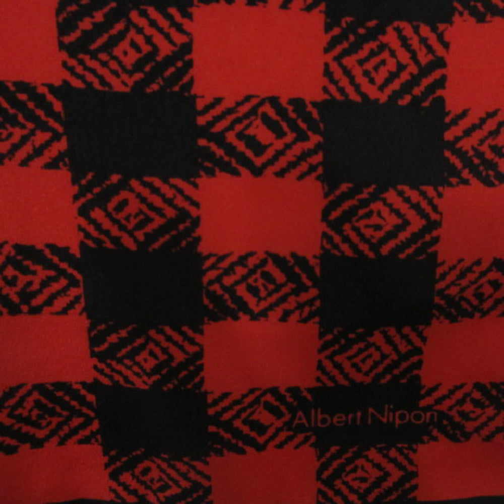 Albert Nipon Geometric Silk Scarf - Long - 3027