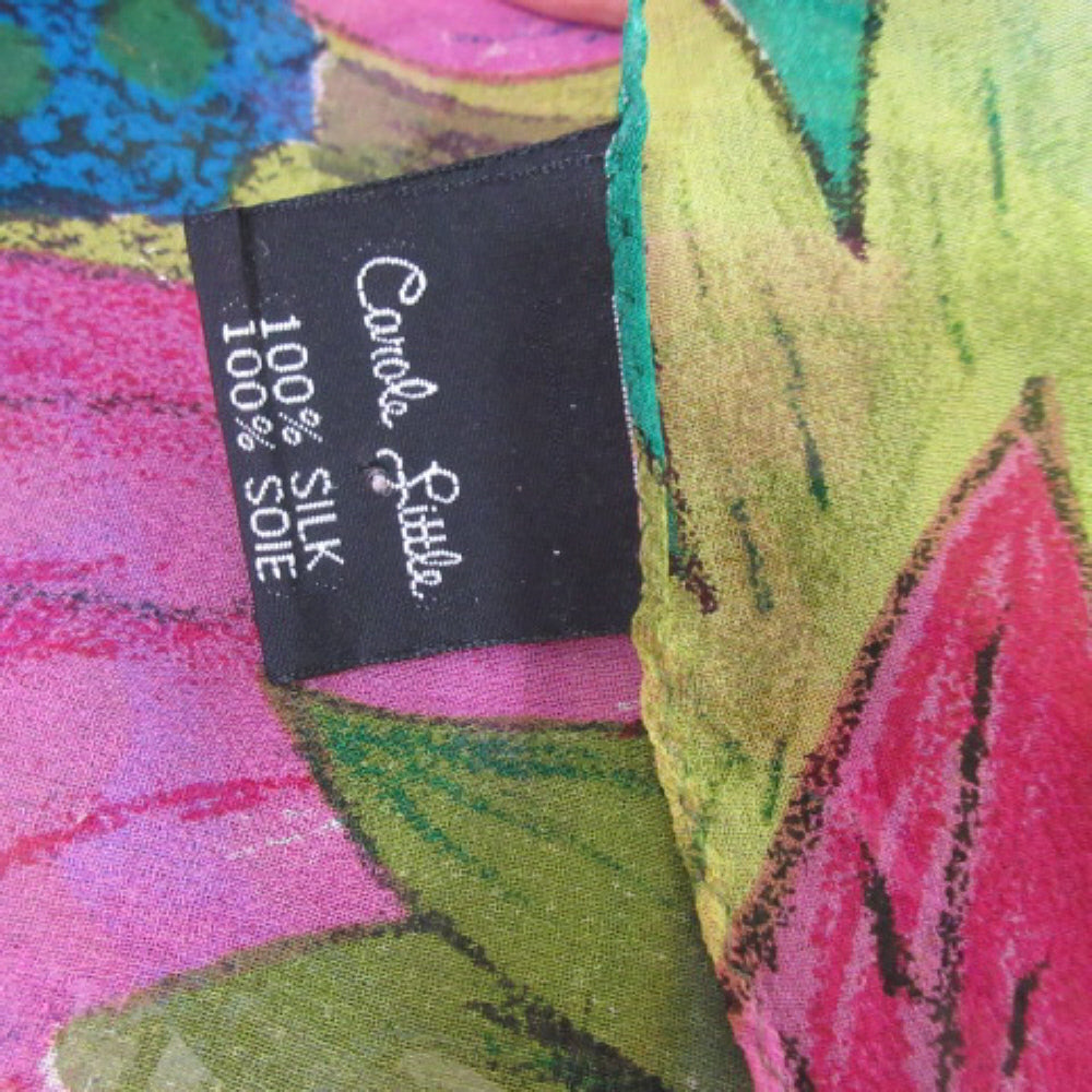 Carole Little Jungle Art Chiffon Silk Scarf - Long 3090