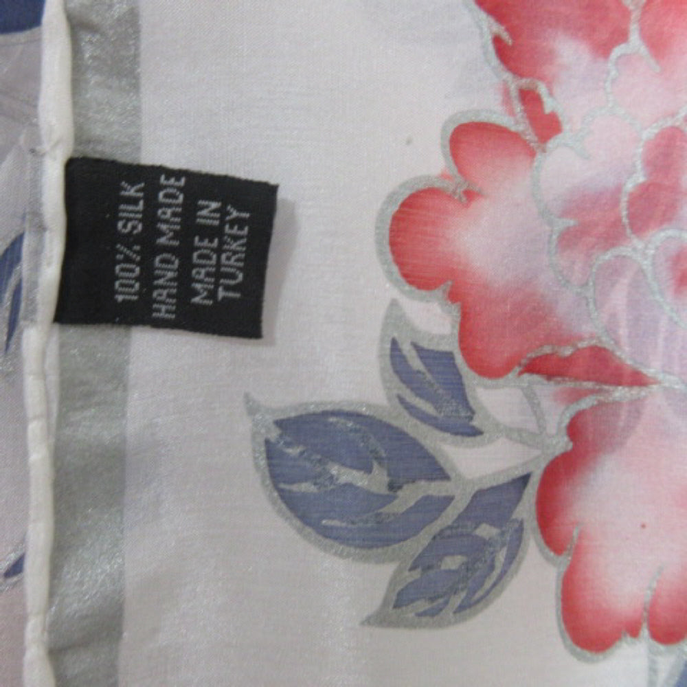 Lovely Art Floral Silk Scarf - Square - 3388