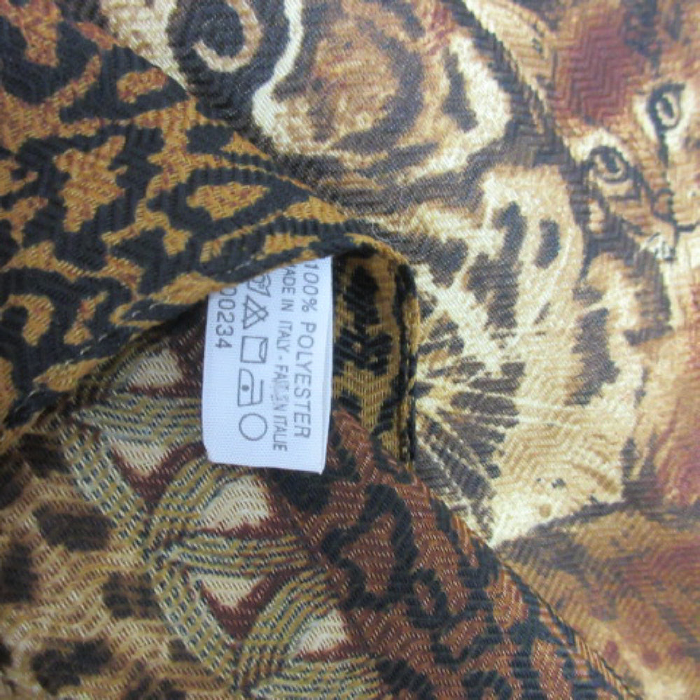 Leopard Tiger Cubs Poly Scarf - Square - 3410