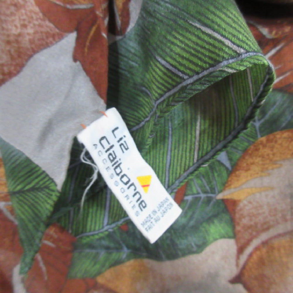Autumn Liz Claiborne Designer Silk Scarf - Long - 3417