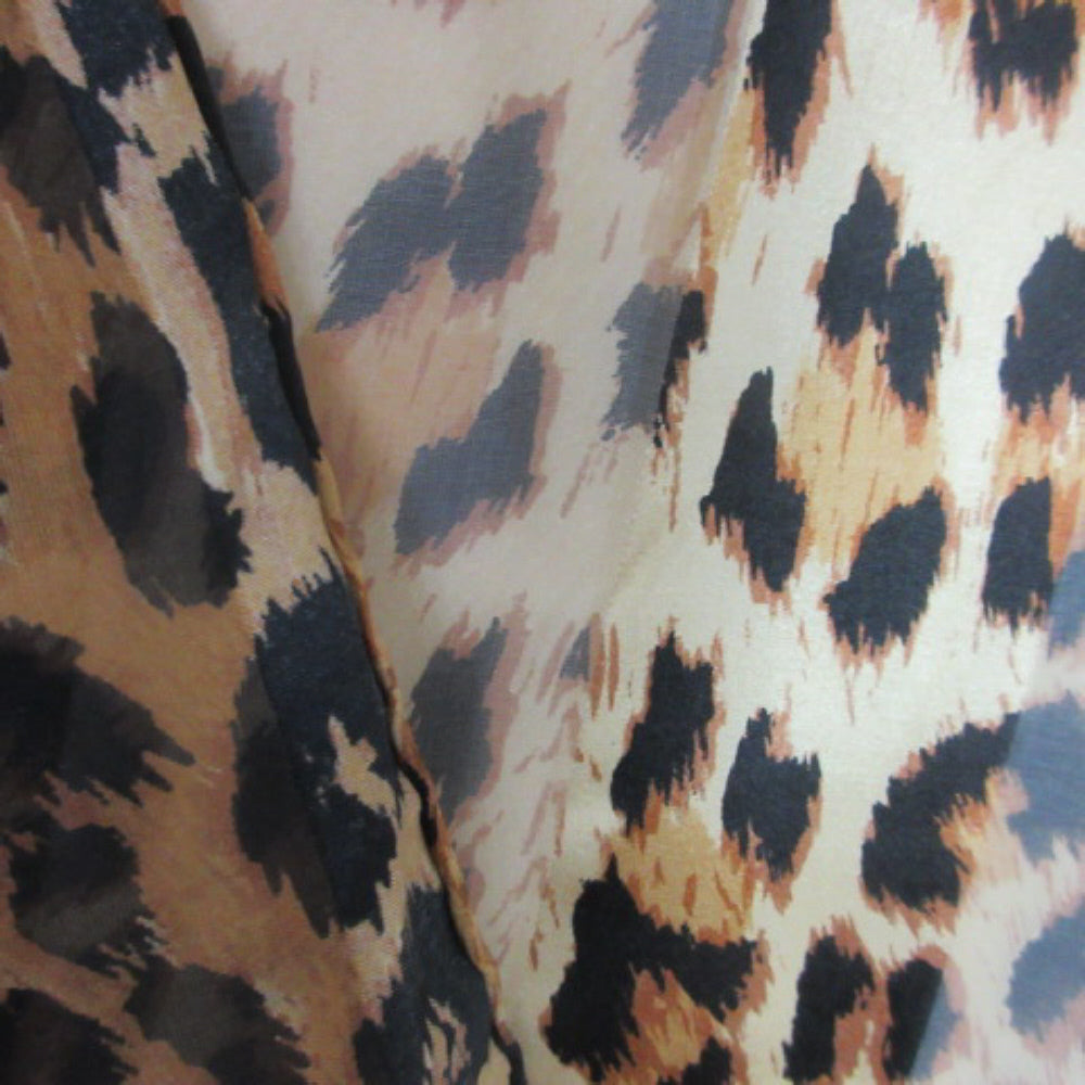 Bill Blass Animal Print Silk Scarf - Long - SKU 3437