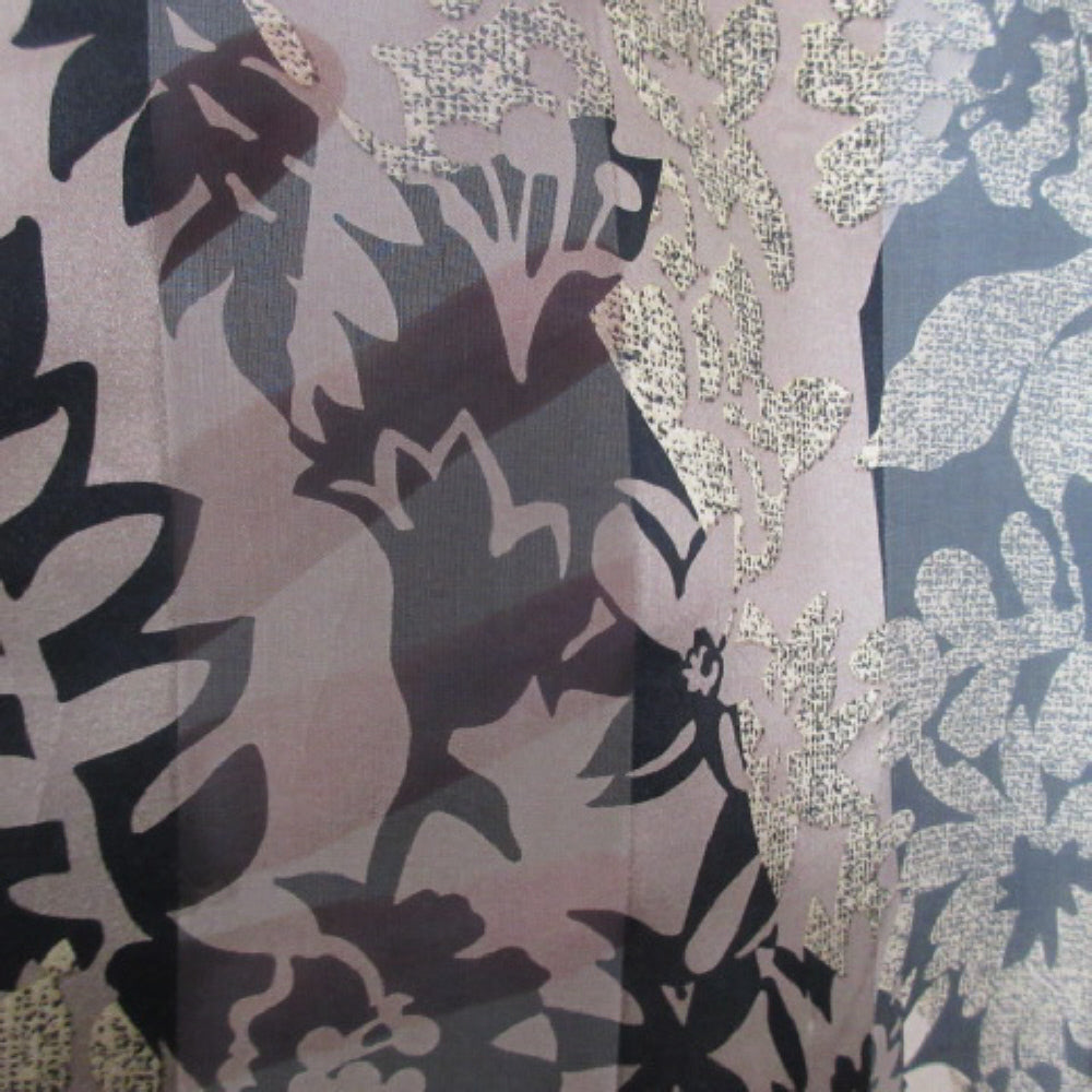 Jones New York Floral Semi-Sheer Silk Scarf - Long - 3780
