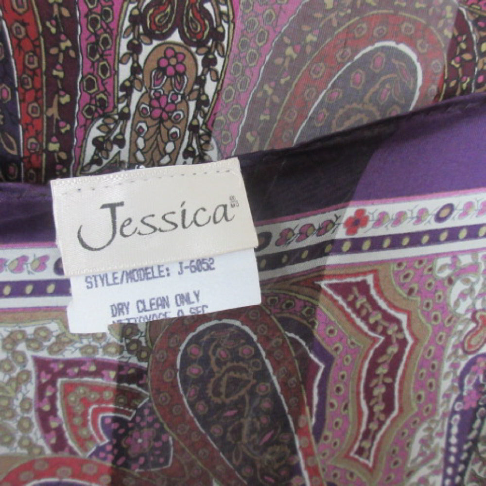 JESSICA Paisley Silk Scarf - Square - 4047