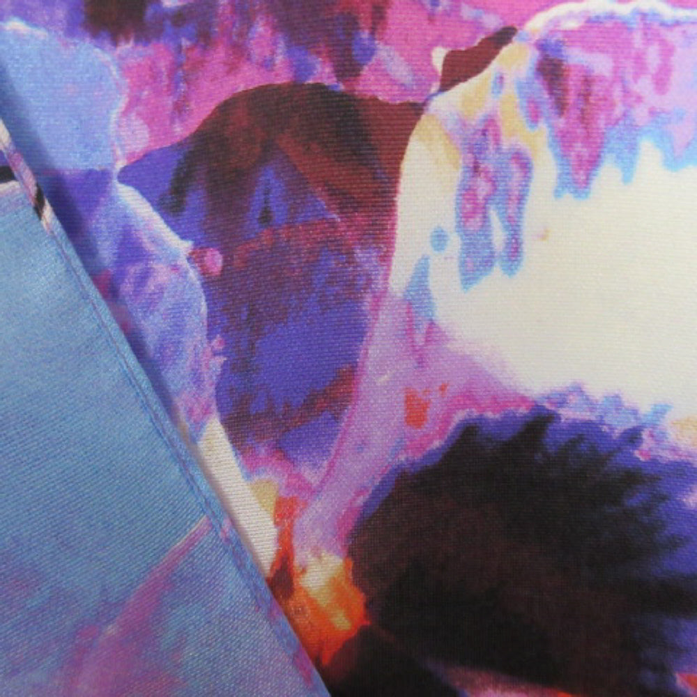 Calvin Klein Floral Pansies Silk Scarf - Long - 4078
