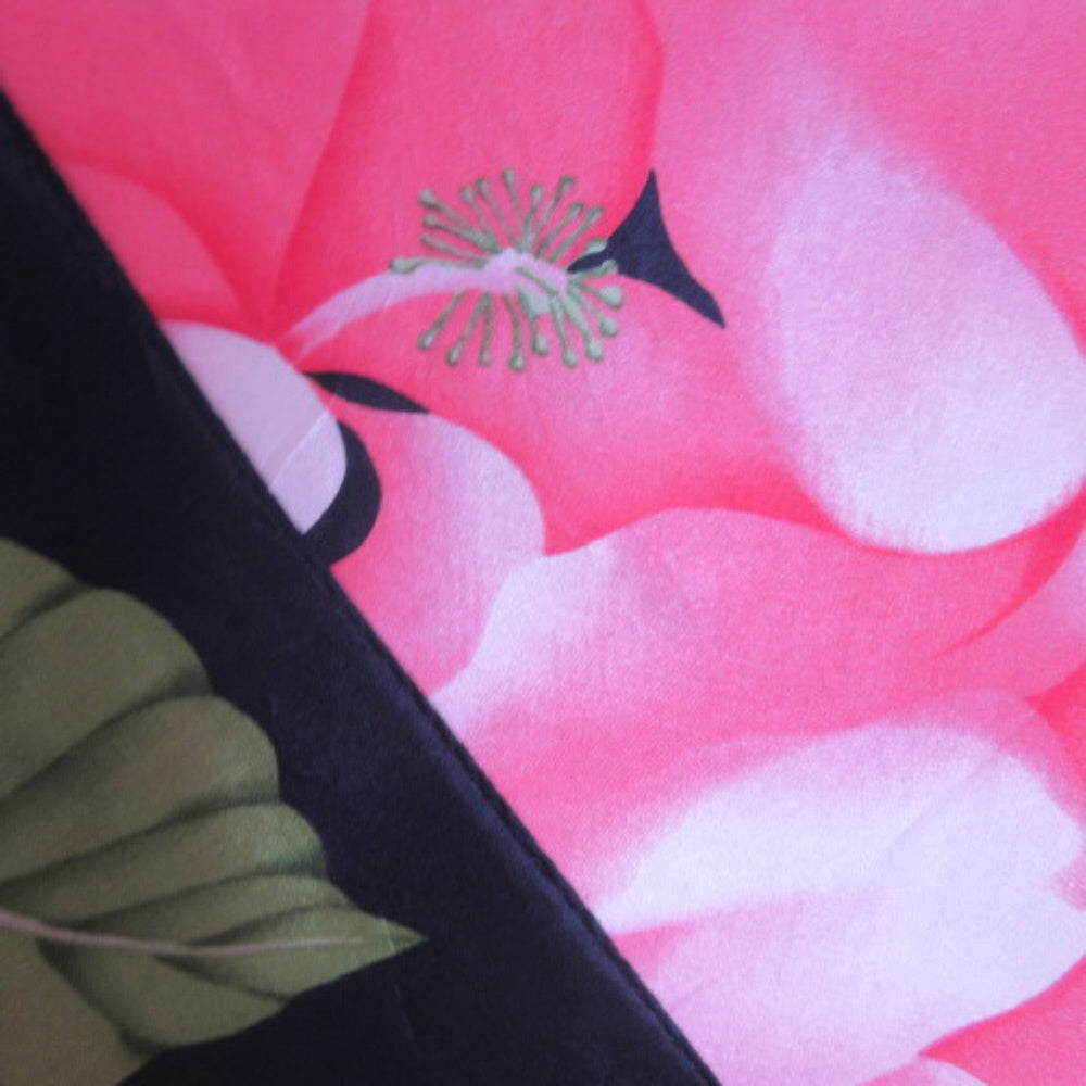 FLORAL HUMMINGBIRD Silk Scarf - Square - 4264