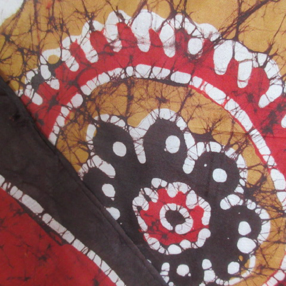 INDIAN SILK Batik Art Scarf - Square - NWT - 4269