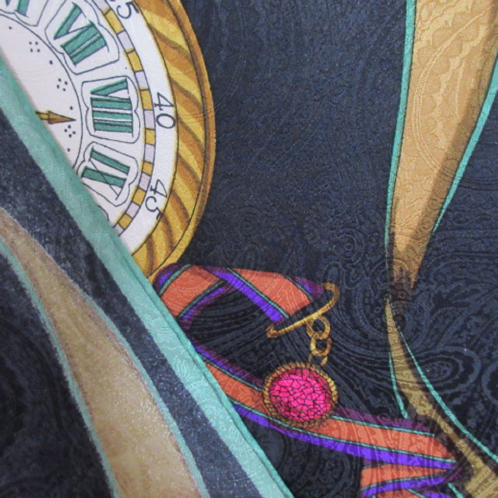 Alfred Sung Designer Pocket Watches Silk Scarf - Square - 4270