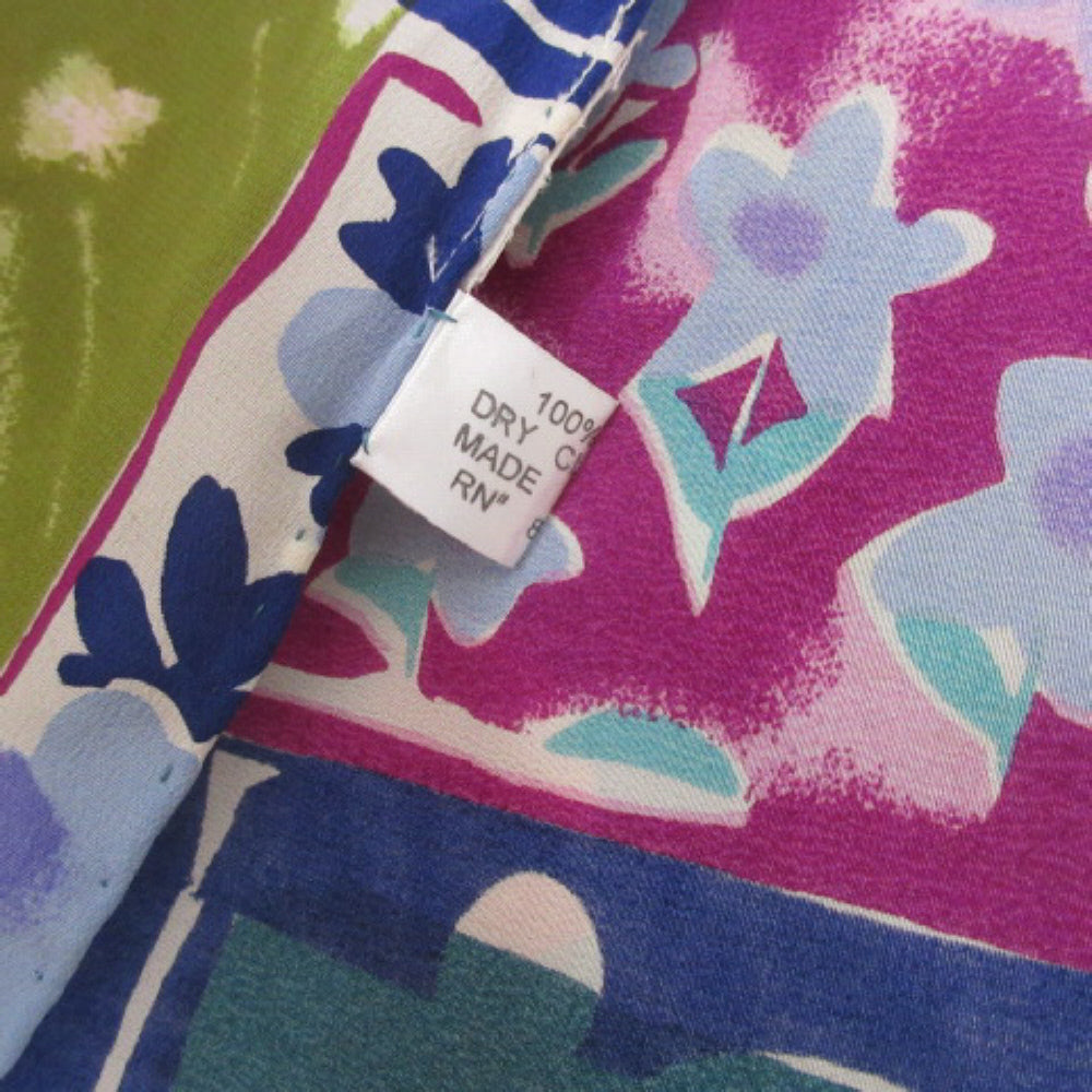 Floral Print Silk Scarf - Long – 4410