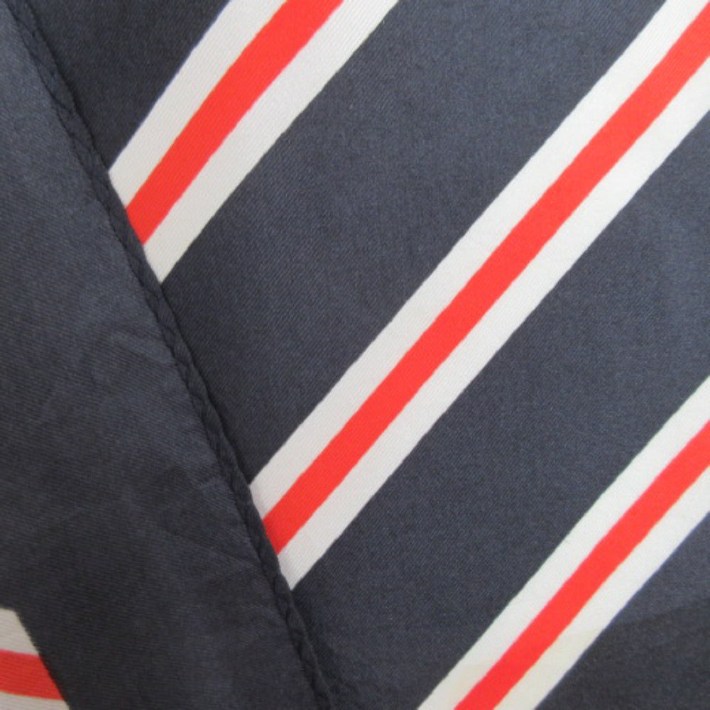 Geometric Striped Silk Scarf - Long – 4462