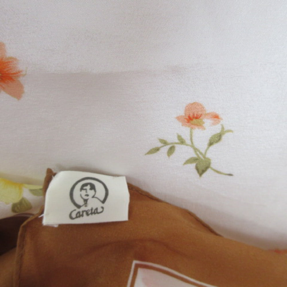 Careta Floral Silk Scarf - Square – 4481