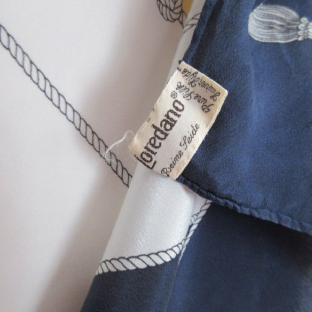 Loredano Nautical Silk Scarf - Square – 4494