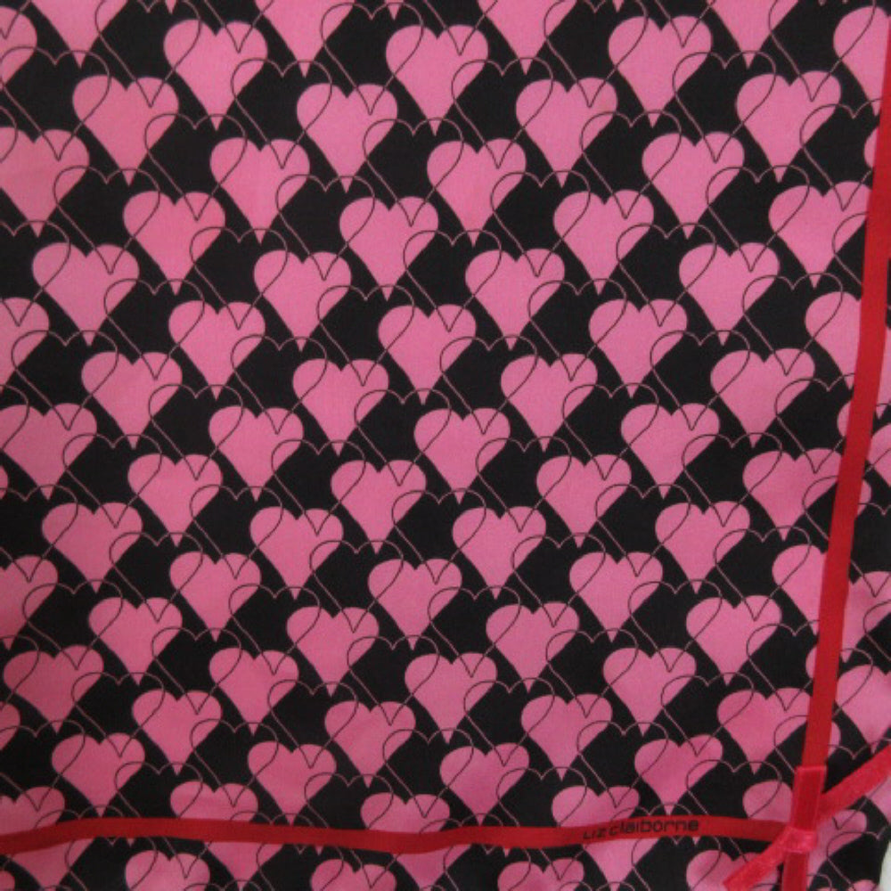 Liz Claiborne Hearts Silk Scarf - Square – 4600