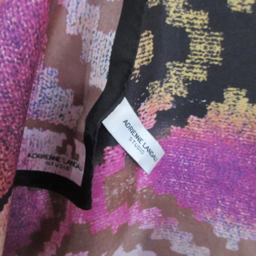 Adrienne Landau Abstract Art Silk Scarf - Square - 4675