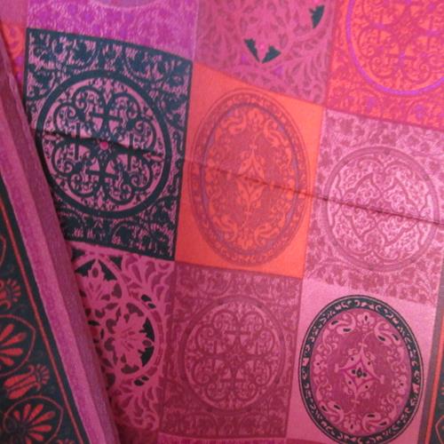 Adrienne Landau Victorian Medallion Silk Scarf - Long - 4870