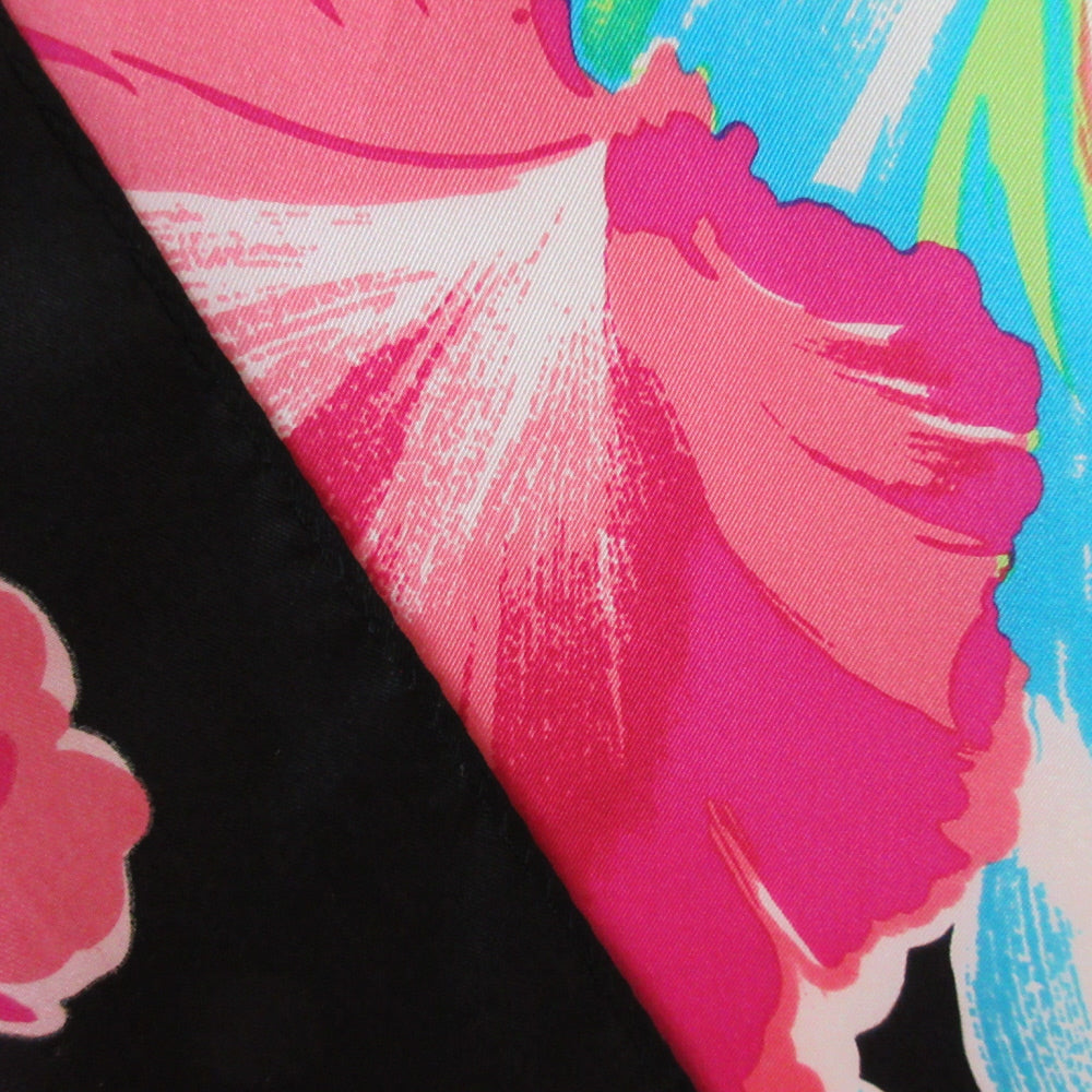 Nicole Miller Designer Floral Silk Scarf - Long - 5493