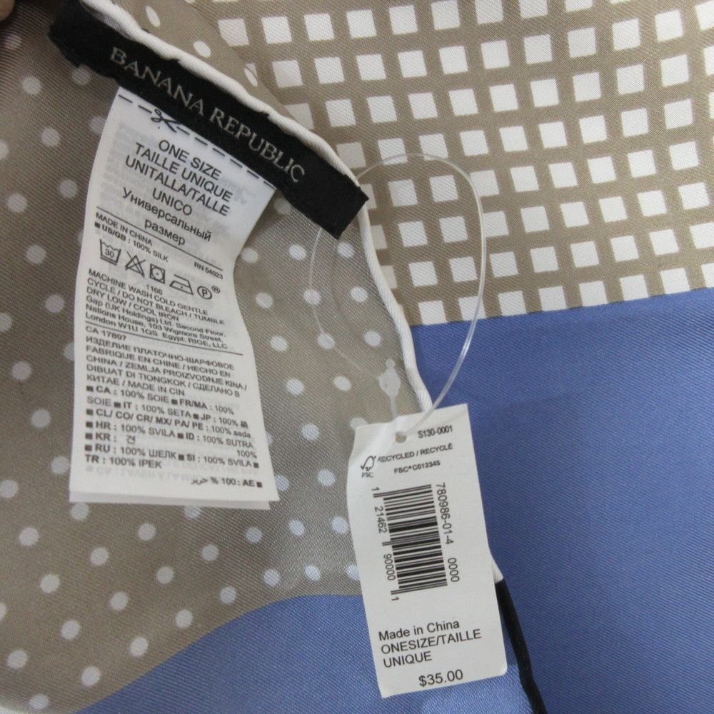 Banana Republic Mens Silk Scarf NWT - Handkerchief - 5500
