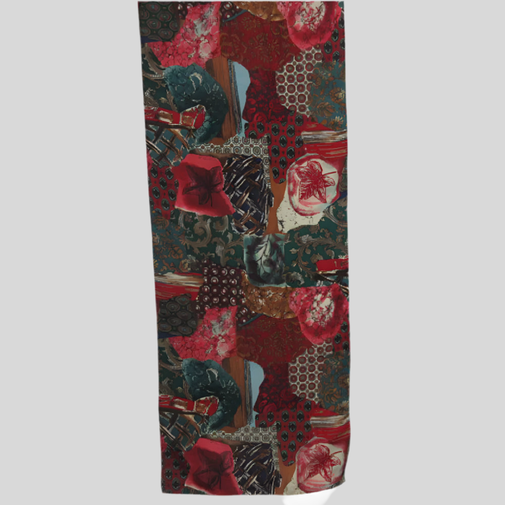 Patchwork Silk Scarf - Long – 4452