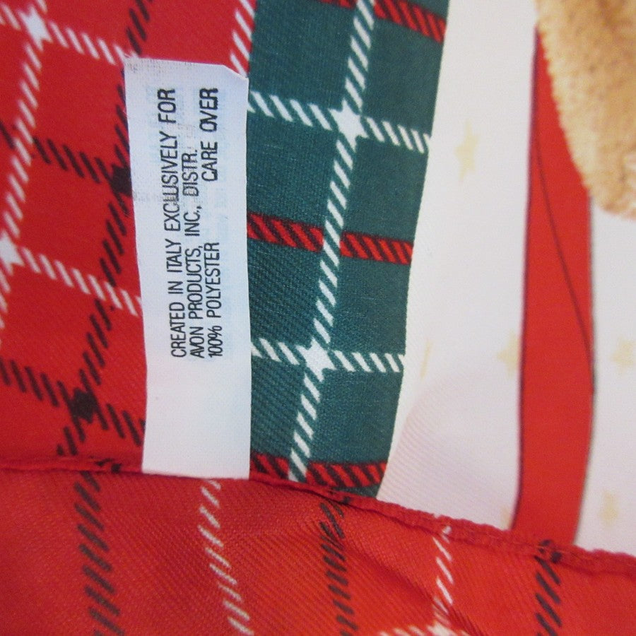 Avon Teddy Bear Christmas Scarf - Square - 5376