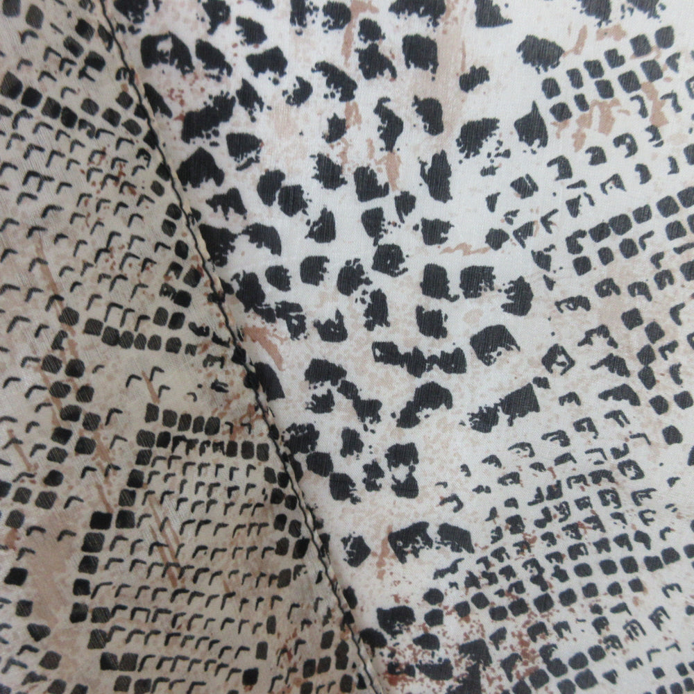 Lightweight Mod Animal Print Silk Scarf - Long - 5519