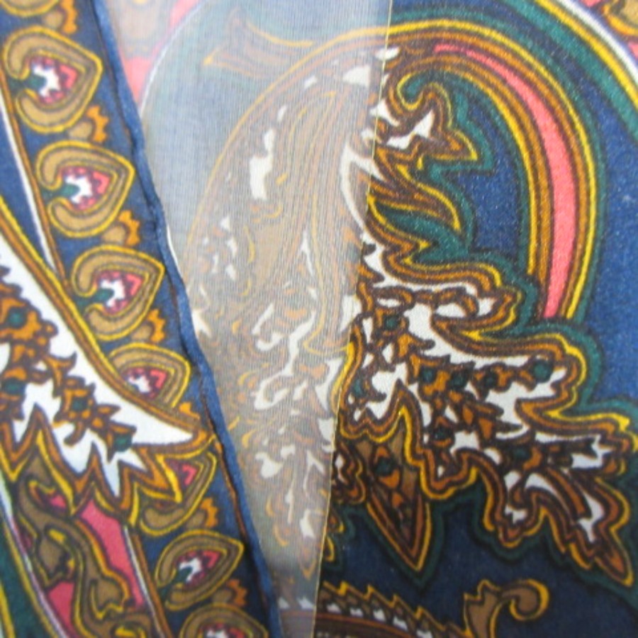 Paisley Silk Scarf - Long - 5344