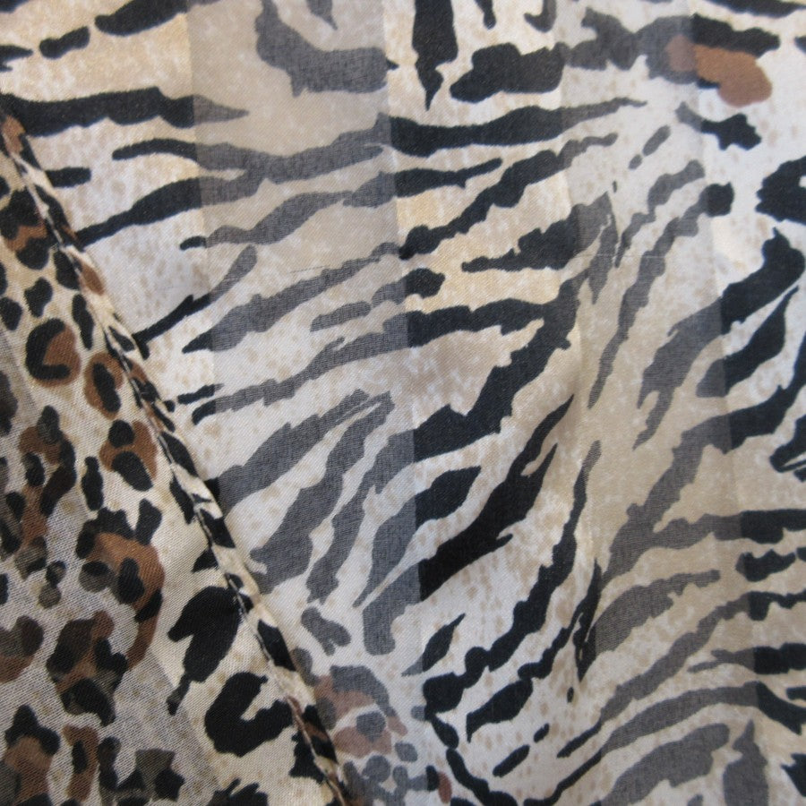 Animal Print Polyester Scarf - Long - 5268