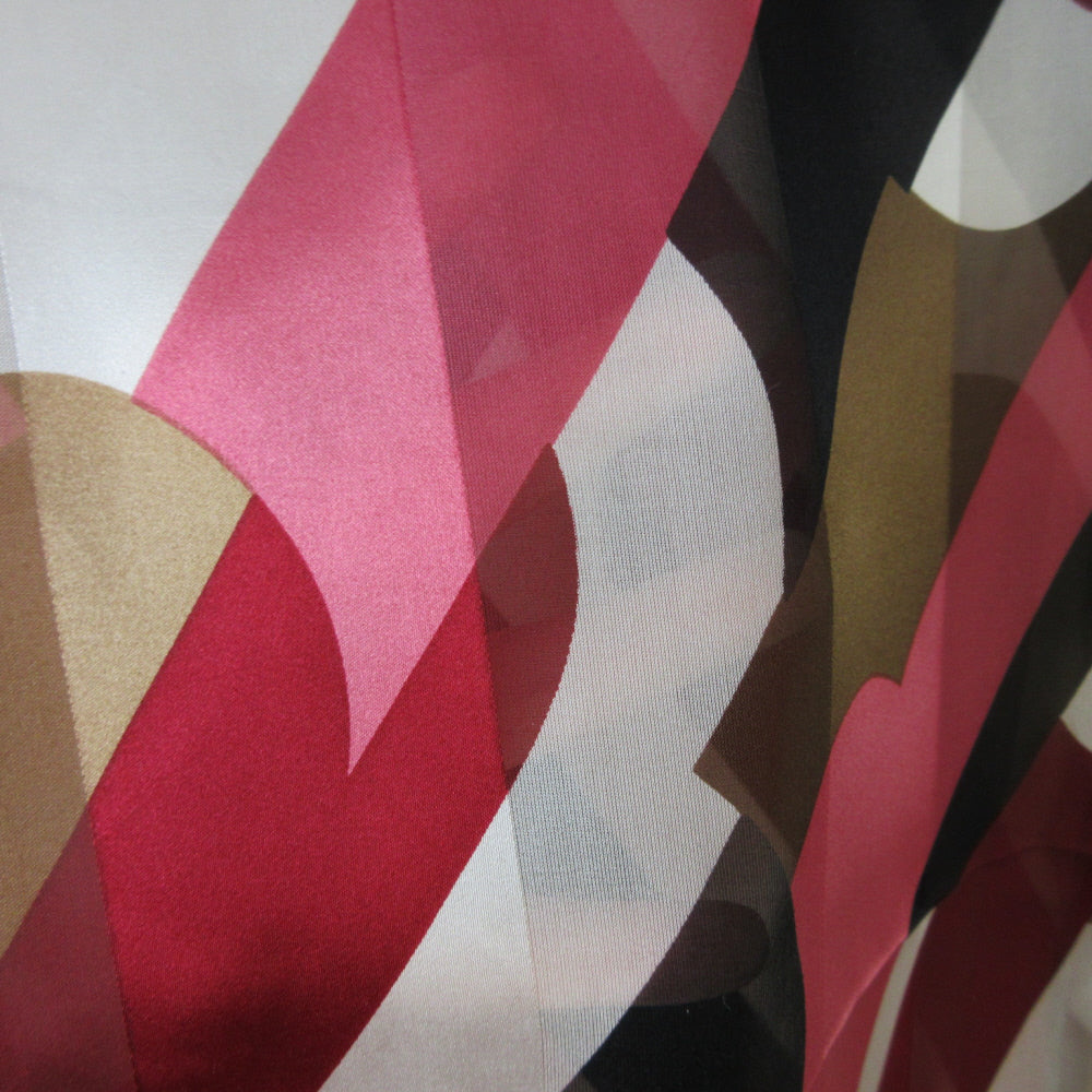 Oscar de la Renta Geometric Silk Scarf - Long - 5358