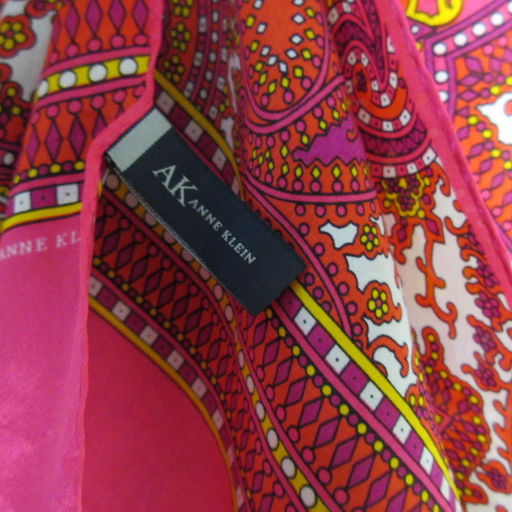 Anne Klein Designer Paisley Silk Scarf - Long - 5531
